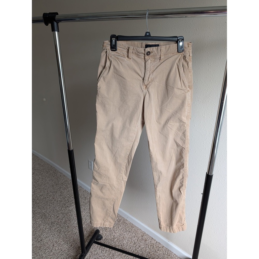 American Eagle Mens Original Straight Tan Khaki Chinos 29x32 Next Level Flex